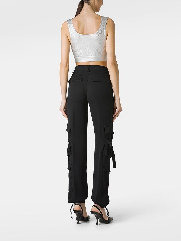 The Best Shops DONDUP: casual trousers - Luz Loose Cargo Viscose Pants