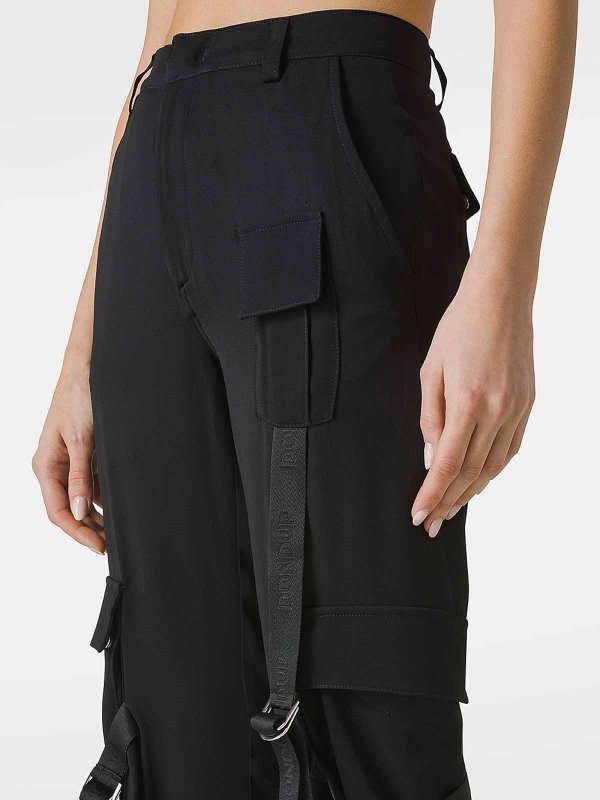 Luz Loose Cargo Viscose Pants shop online: DONDUP