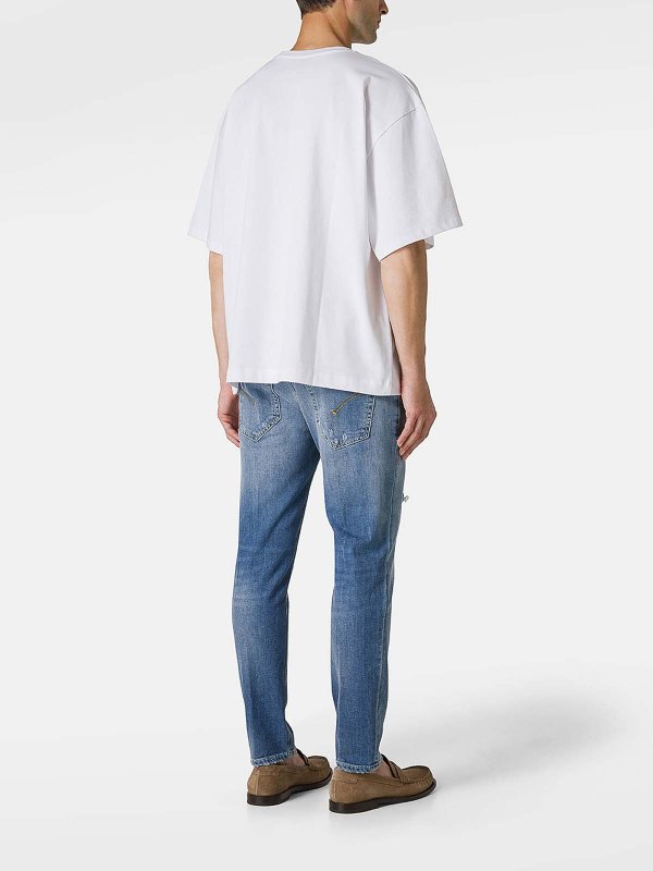 The Best Shops FIORUCCI: t-shirts - Cotton T-Shirt With Mouth Print