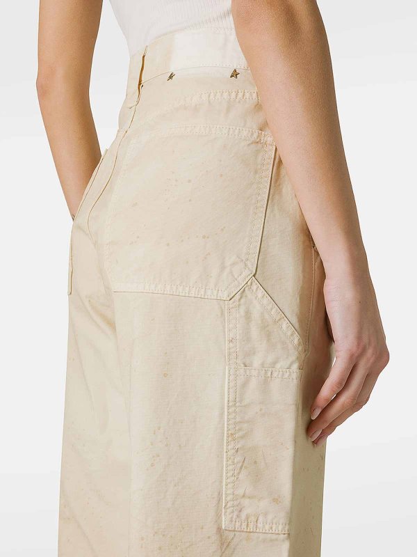 カジュアルパンツ - ベージュ shop online: GOLDEN GOOSE