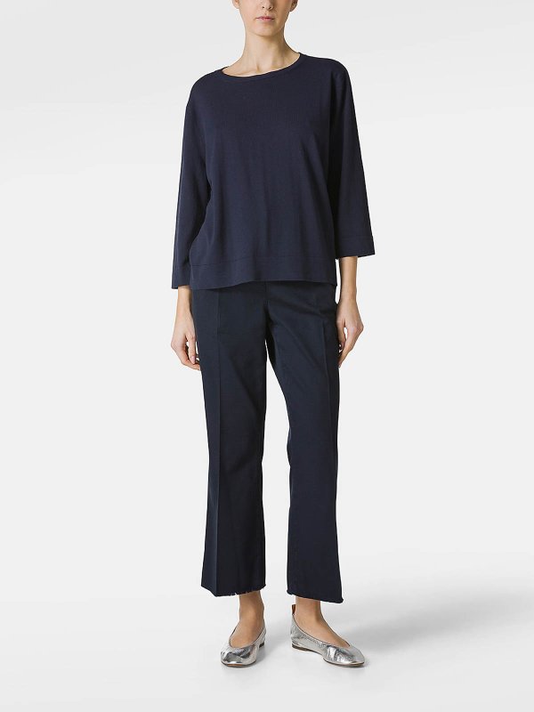 Kangra Cashmere: maglia collo rotondo online - Maglione girocollo in cotone