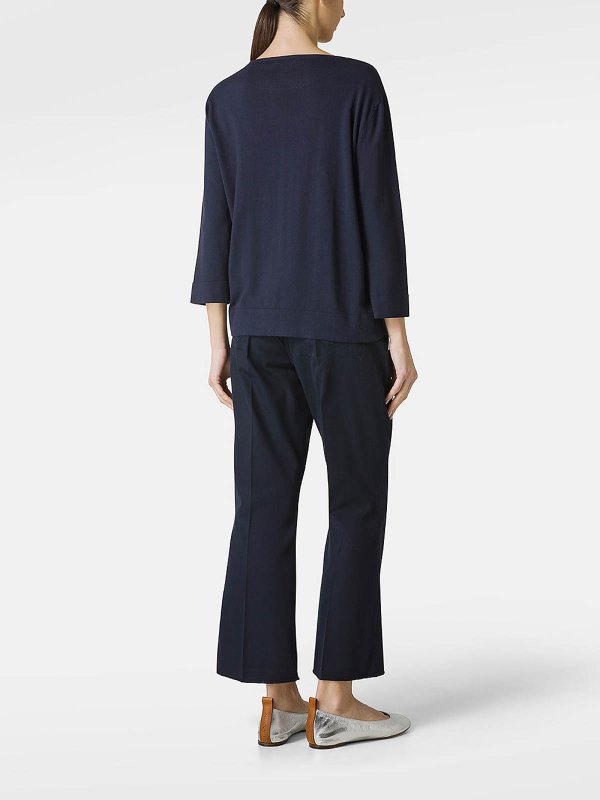 The Best Shops Kangra Cashmere: maglia collo rotondo - Maglione girocollo in cotone