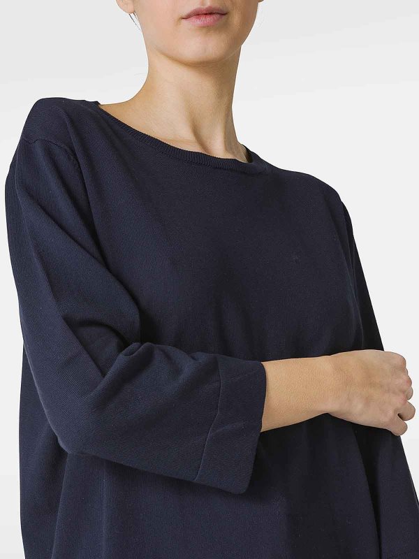 Maglione girocollo in cotone shop online: Kangra Cashmere