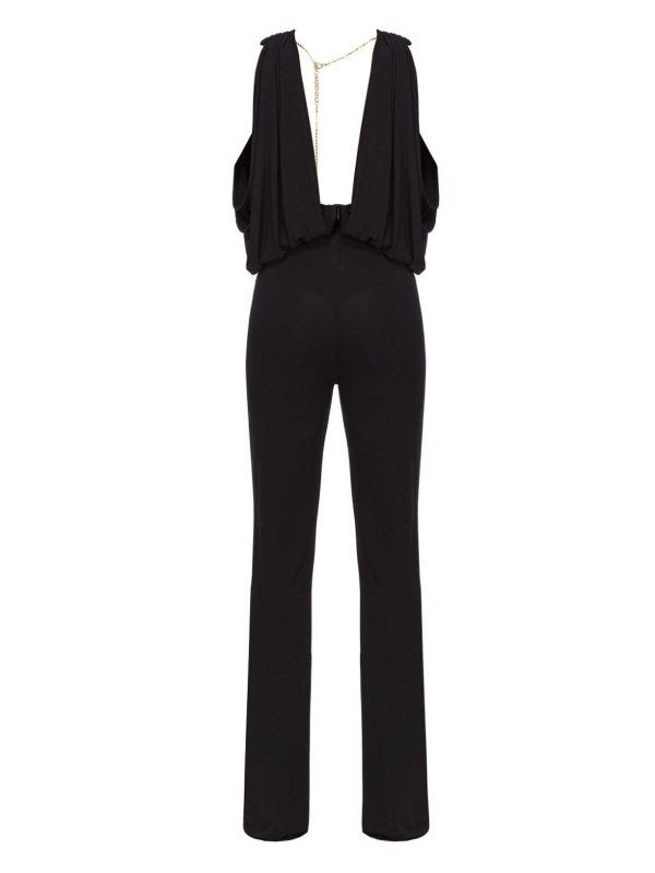 Pinko: jumpsuits online - Lagretin Draped Jumpsuit With Slim Cut