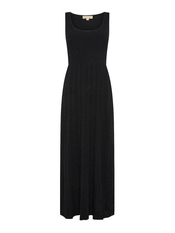 MICHAEL KORS: maxi dresses - Long Ribbed Stretch Viscose Dress