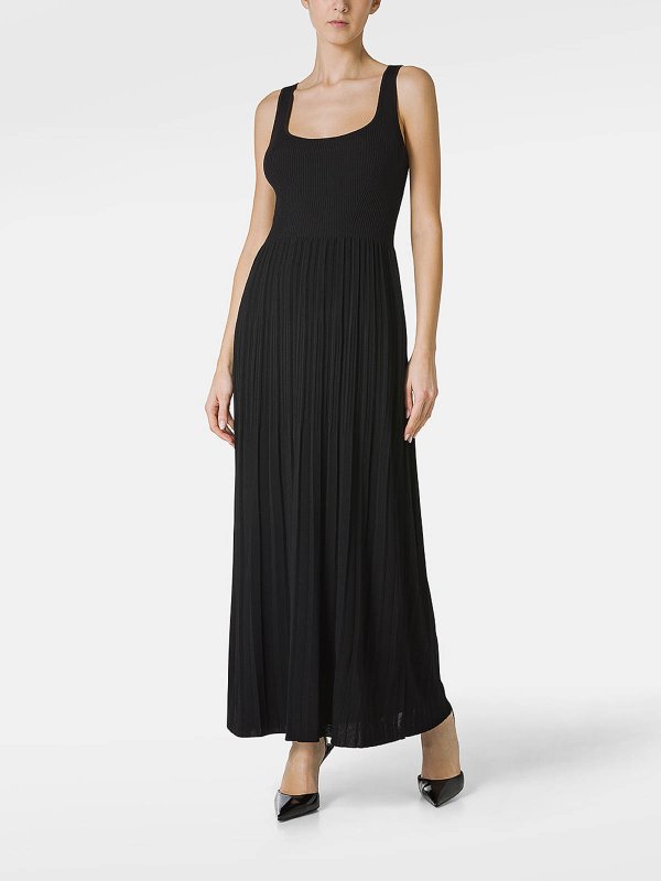 MICHAEL KORS: maxi dresses online - Long Ribbed Stretch Viscose Dress