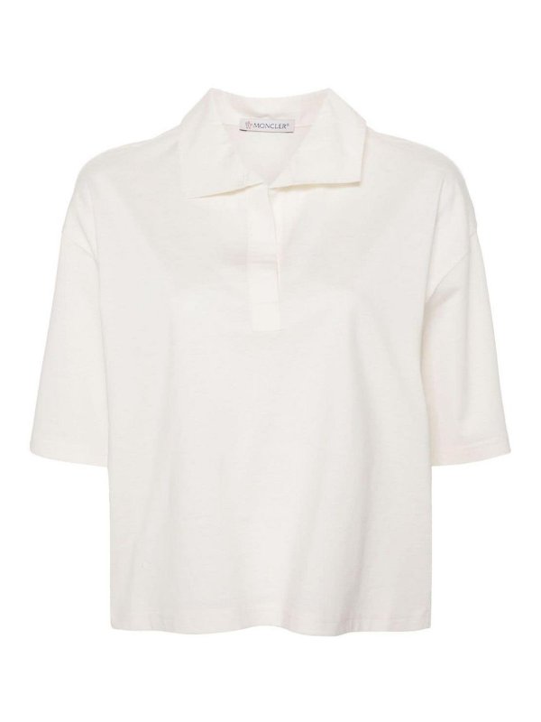 MONCLER: Poloshirts - Poloshirt - Weiß