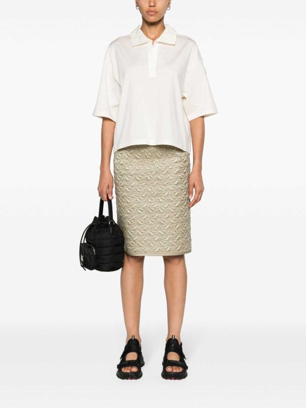 MONCLER: Poloshirts online - Poloshirt - Weiß