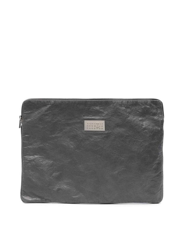 MM6 MAISON MARGIELA: ラップトップケース＆ブリーフケース - ラップトップバッグ/ブリーフケース - 黒