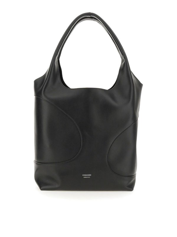 FERRAGAMO: totes bags - Hobo Bag With Cut Out