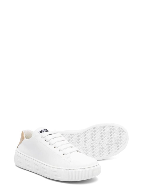 The Best Shops VERSACE: trainers - Leather sneakers