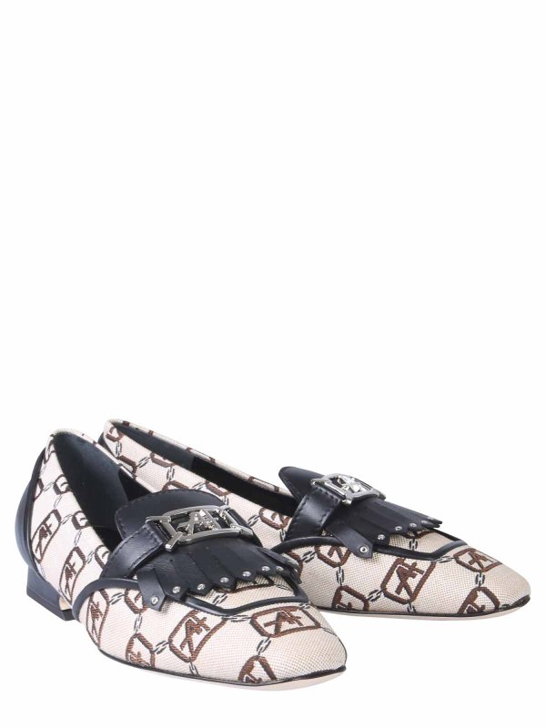 Logo loafers shop online: ALBERTA FERRETTI