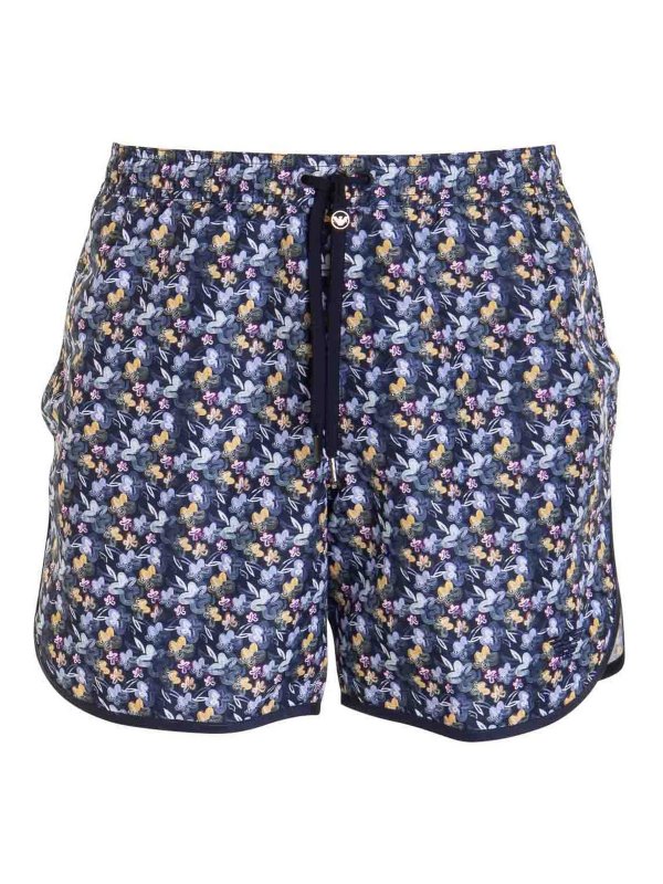 EMPORIO ARMANI: 水着 - スイムショーツ/スイムトランクス - ブルー