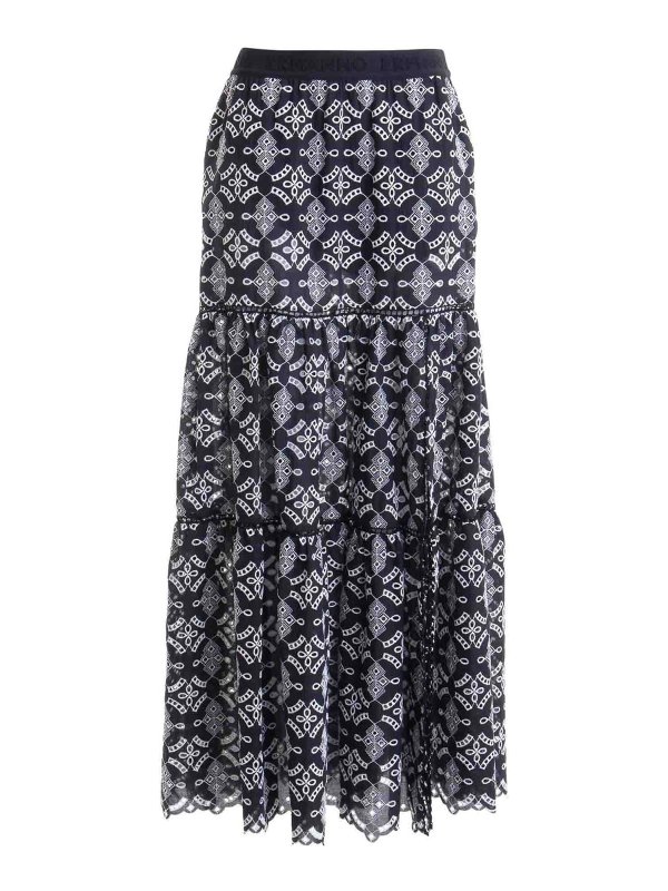 ERMANNO SCERVINO: Jupes longues - Jupe Longue - Noir
