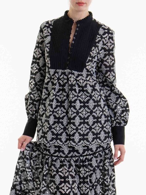 The Best Shops ERMANNO SCERVINO: tunics - Loose Fit Round Neck Tunic