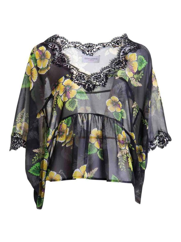 ERMANNO SCERVINO: チュニック - チュニック - 黒