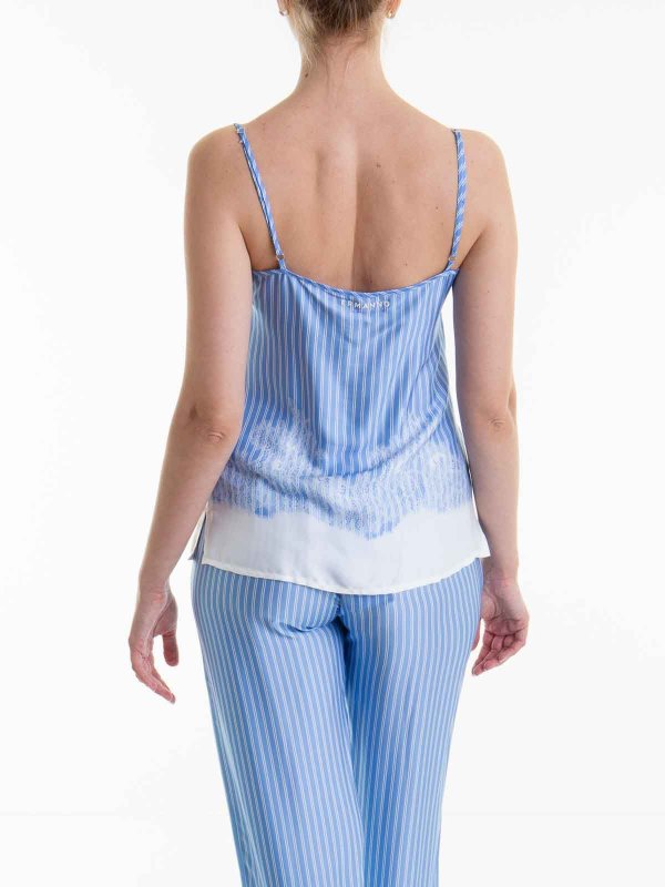 トップ/タンクトップ - ライトブルー shop online: ERMANNO SCERVINO