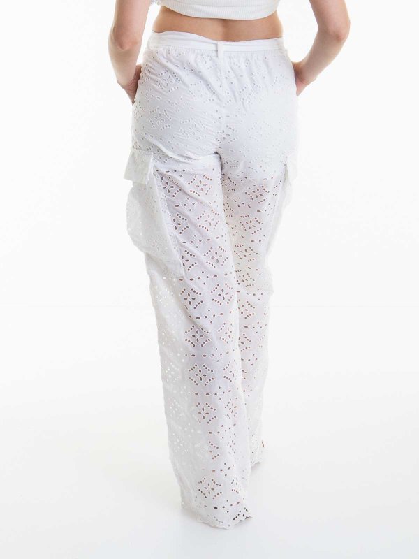 Belted Perforated Pants shop online: ERMANNO SCERVINO