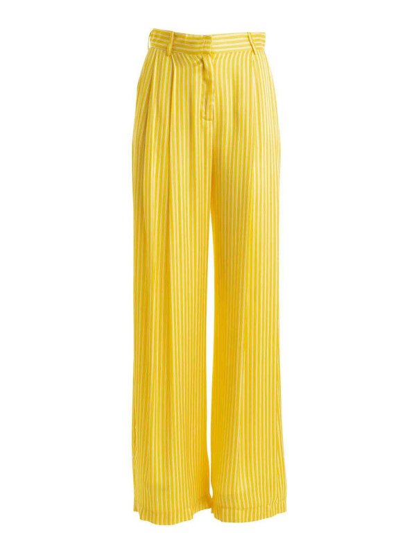 ERMANNO SCERVINO: カジュアルトラウザー - カジュアルパンツ - イエロー
