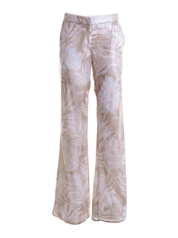 ERMANNO SCERVINO: カジュアルトラウザー - カジュアルパンツ - ベージュ