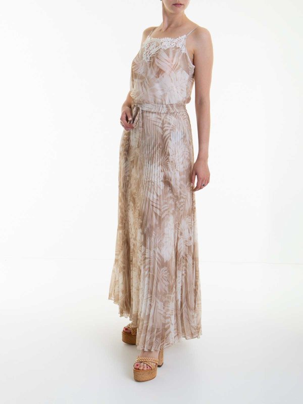 ERMANNO SCERVINO: ニーレングスドレス online - 膝丈ドレス - ベージュ