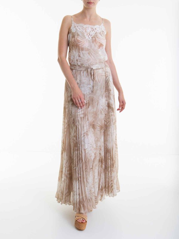 The Best Shops ERMANNO SCERVINO: ニーレングスドレス - 膝丈ドレス - ベージュ