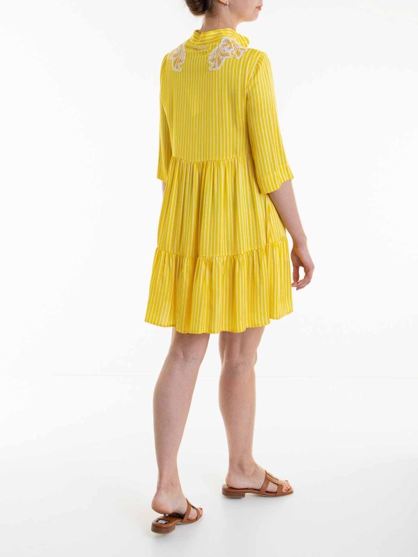 Knielanges Kleid - Gelb shop online: ERMANNO SCERVINO