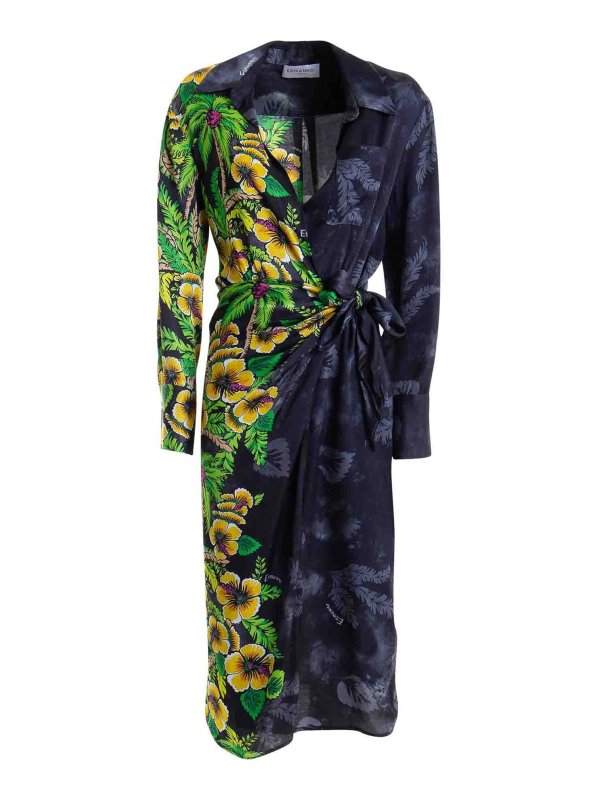 ERMANNO SCERVINO: Vestidos media pierna - Vestido Midi - Negro