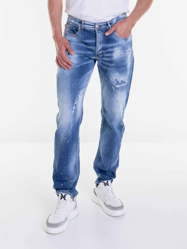 The Best Shops JOHN RICHMOND: Jeans évasés - Jean Bootcut - Clair Délavé