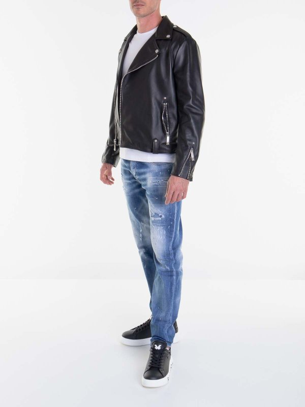 JOHN RICHMOND: casual jackets online - Notched Lapel Zip Jacket