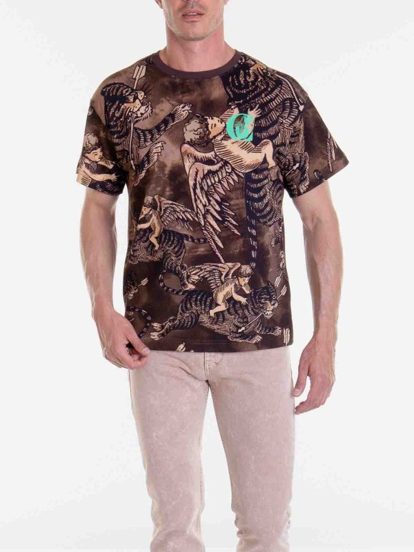 The Best Shops JUST CAVALLI: Tシャツ - Tシャツ - ブラウン