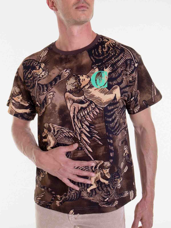 JUST CAVALLI buy online Tシャツ - ブラウン