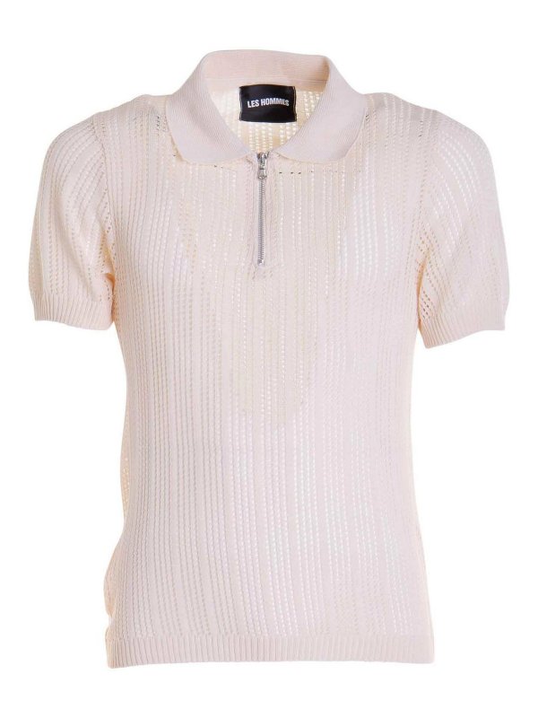 LES HOMMES: ポロシャツ - ポロシャツ - ベージュ