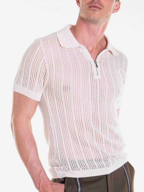 LES HOMMES buy online ポロシャツ - ベージュ