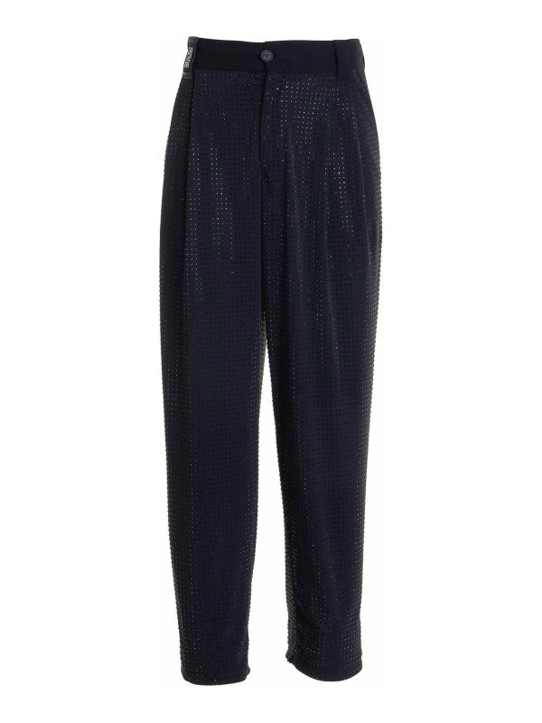 Versace Jeans Couture: casual trousers - Loose Fit Button Pants