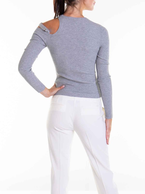 Suéter Cuello Redondo - Gris shop online: BLUMARINE