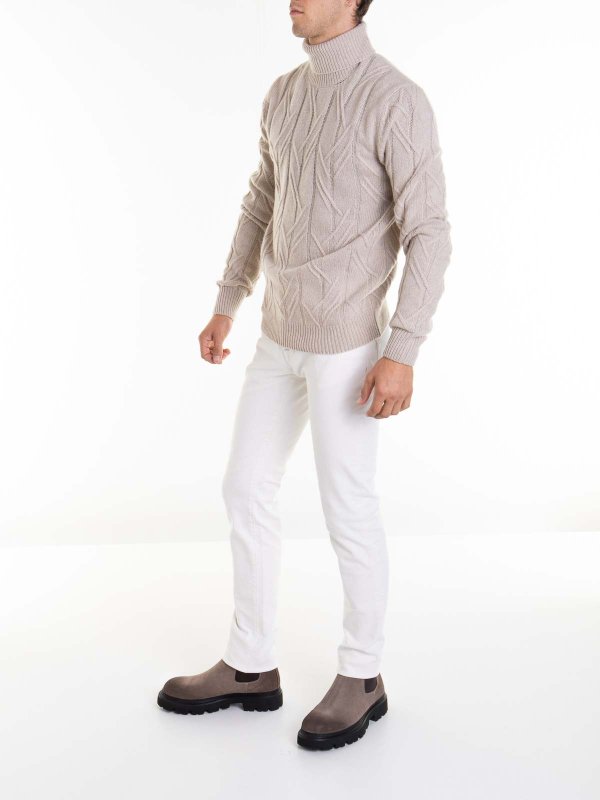 CORNELIANI: Turtlenecks & Polo necks online - Braided High Neck Sweater