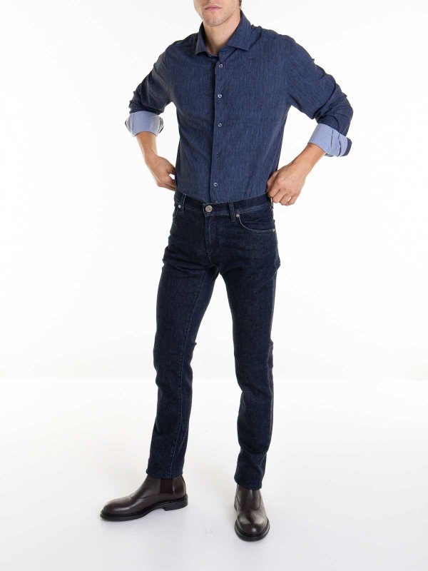 CORNELIANI: シャツ online - シャツ - ライトウォッシュ