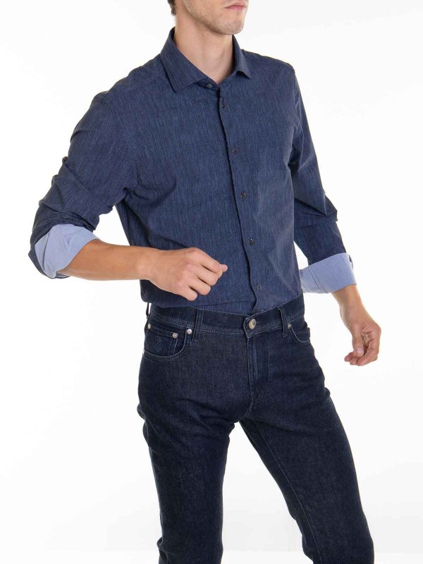 The Best Shops CORNELIANI: シャツ - シャツ - ライトウォッシュ