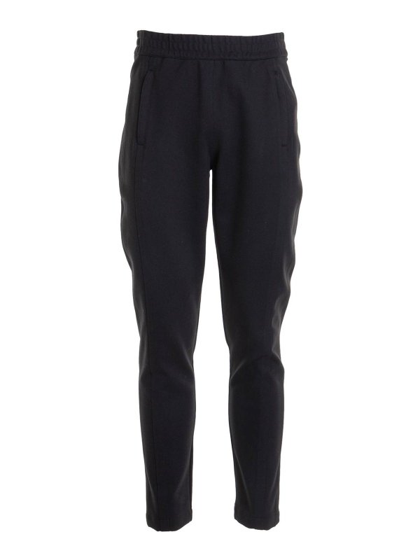 EMPORIO ARMANI: pantaloni casual - Pantaloni con logo sul retro