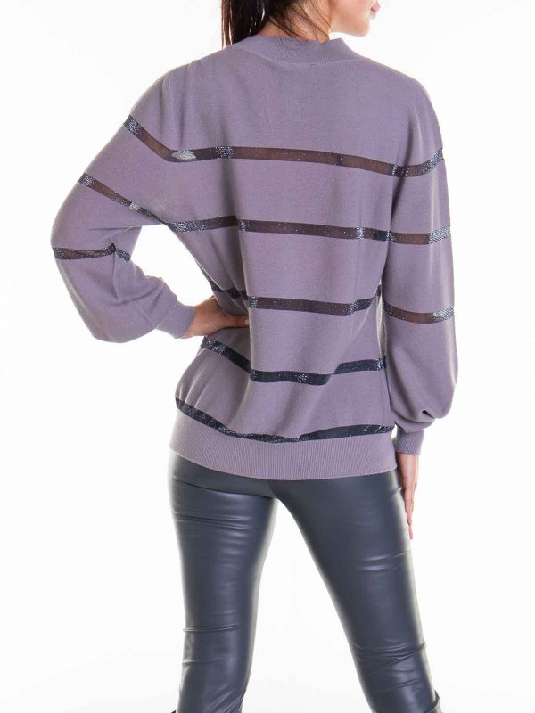 Rundhalspullover - Grau shop online: FABIANA FILIPPI