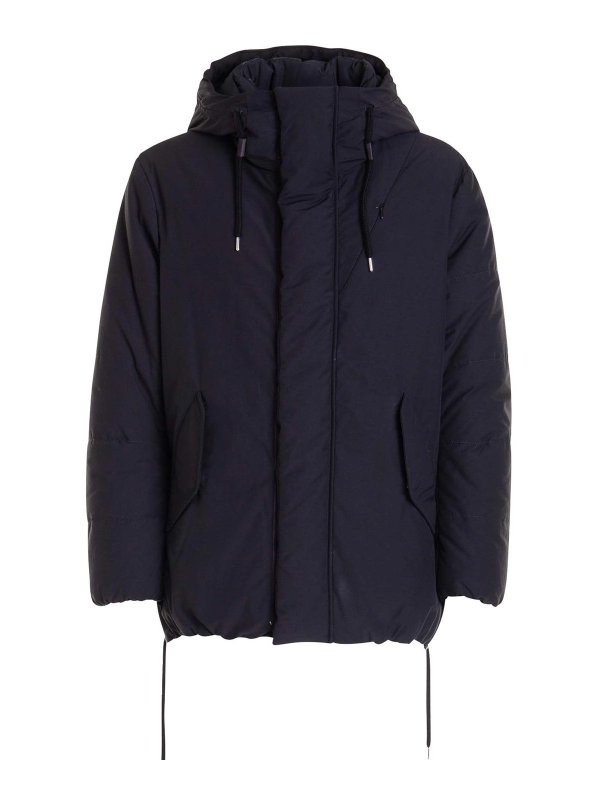 LES HOMMES: padded jackets - Loose Fit Hooded Jacket