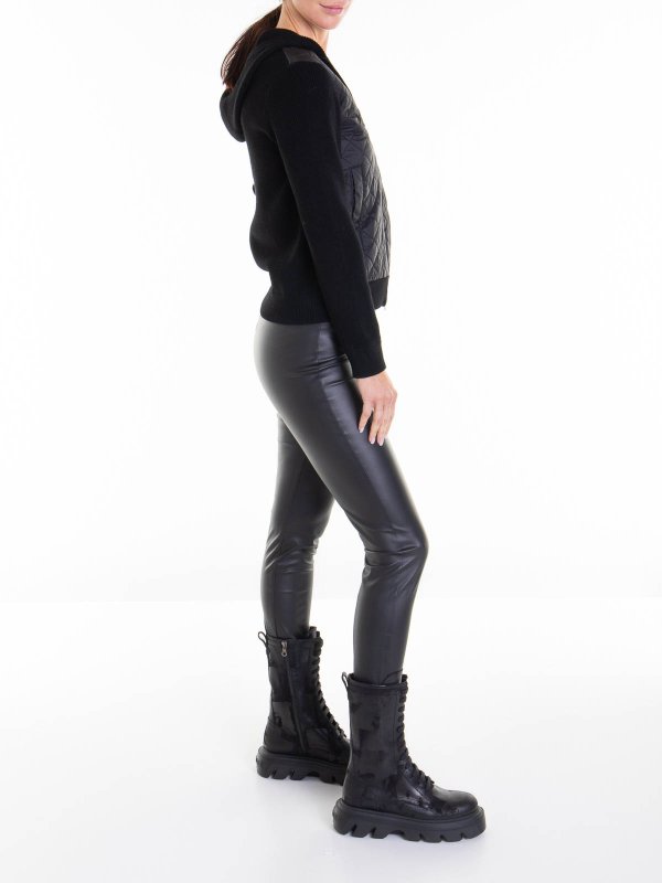 Max Mara: casual jackets online - Hooded Ribbed Zip Jacket