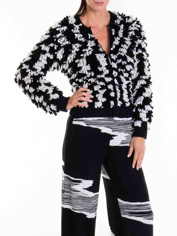 The Best Shops MISSONI: Strickpullover mit Rundhalsausschnitt - Rundhalspullover - Schwarz