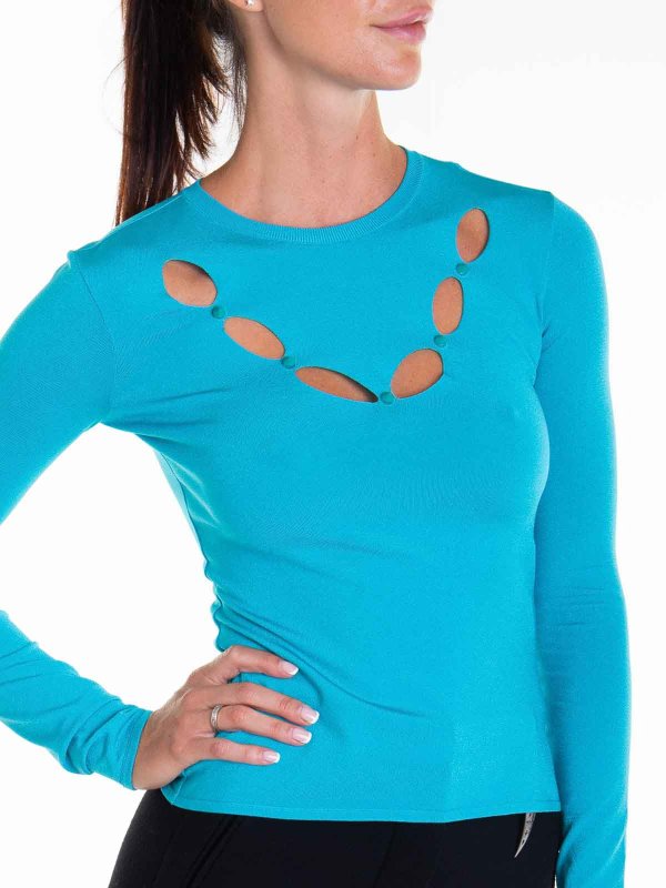 ROBERTO CAVALLI buy online Studded Slim Fit Sweater