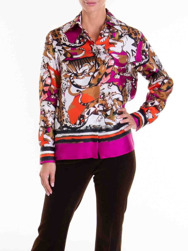 The Best Shops ROBERTO CAVALLI: camicie - Camicia Stampa Animalier