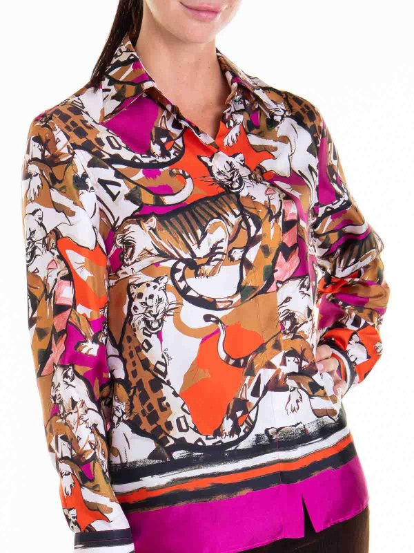 ROBERTO CAVALLI buy online Camicia Stampa Animalier
