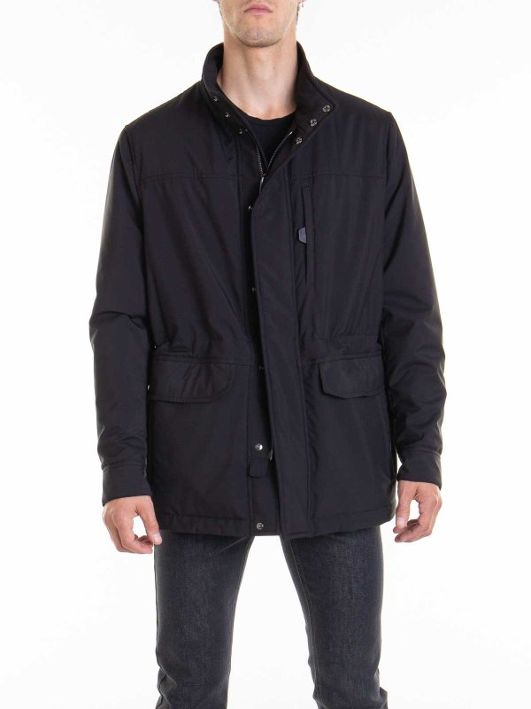 The Best Shops BRIONI: casual jackets - High Neck Button Jacket