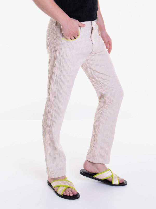 MOSCHINO: Pantalons casual online - Pantalons Décontractés - Beige