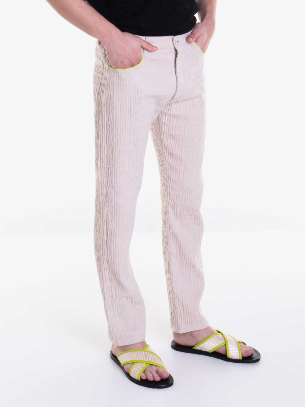 The Best Shops MOSCHINO: Pantalons casual - Pantalons Décontractés - Beige